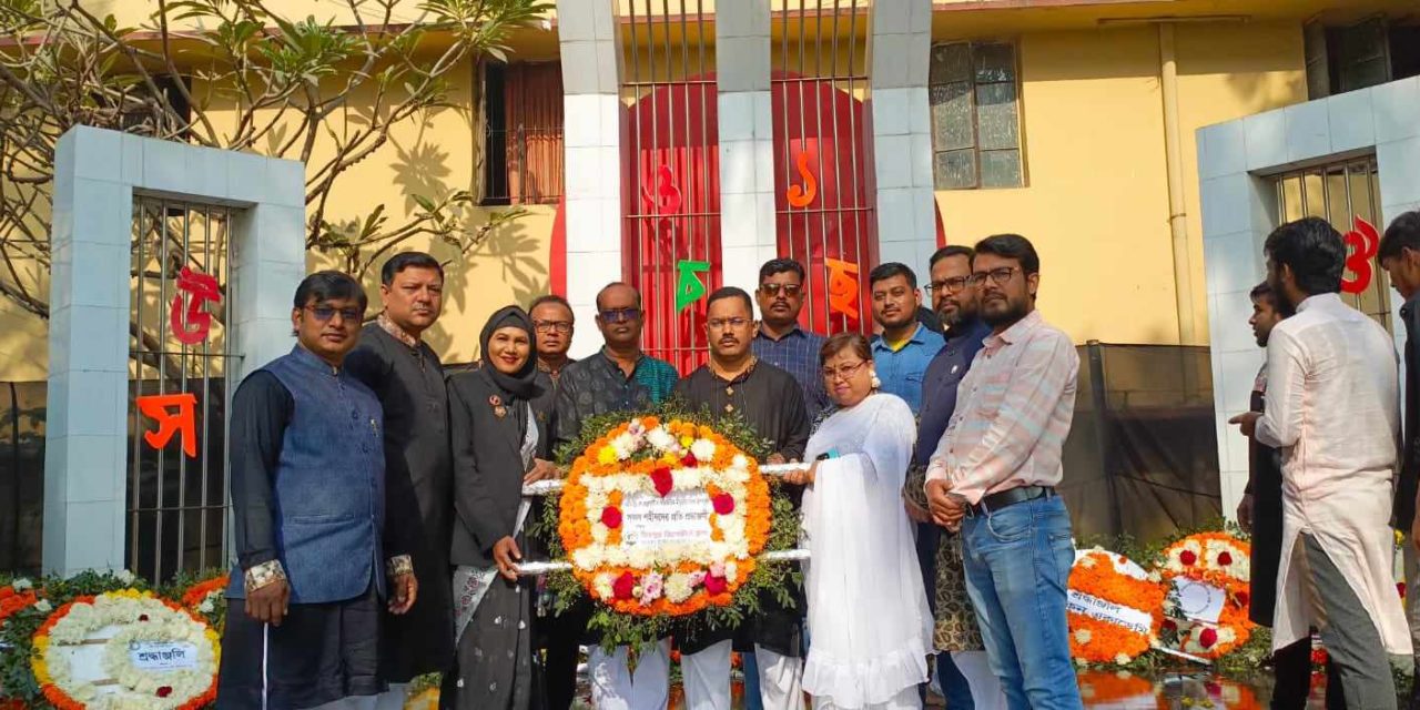 ৫২’র ভাষা শহীদদের প্রতি মিরপুর রিপোর্টার্স ক্লাবের শ্রদ্ধা নিবেদন