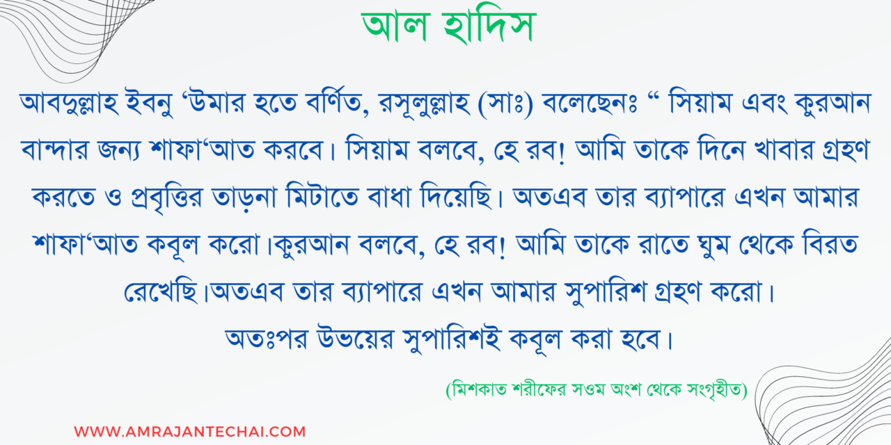 পবীত্র রমজান মাস সম্পর্কিত হাদিস